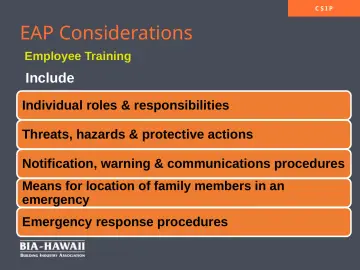 Slide 24: EAP Considerations