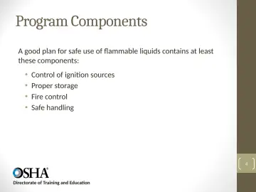 Slide 4: Program Components