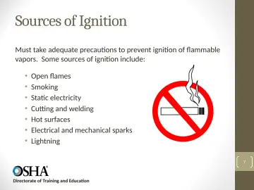Slide 7: Sources of Ignition