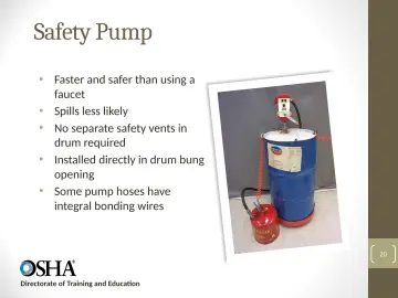 Slide 20: Safety Pump