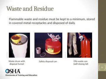 Slide 21: Waste and Residue