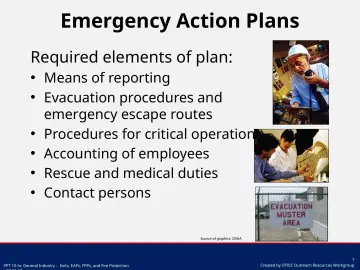 Slide 7: Emergency Action Plans
