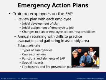 Slide 8: Emergency Action Plans