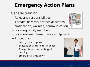 Slide 9: Emergency Action Plans