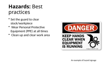 Slide 11: Hazards: Best practices