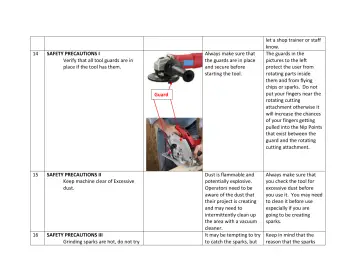 Page 10: SAFETY PRECAUTIONS I