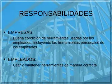 Slide 3: RESPONSABILIDADES