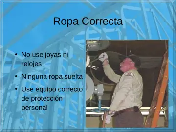 Slide 12: Ropa Correcta