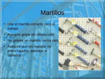 Slide 14: Martillos