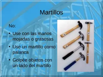 Slide 15: Martillos