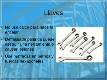 Slide 20: Llaves