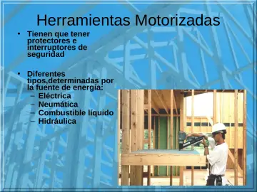 Slide 23: Herramientas Motorizadas