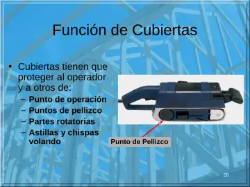 Slide 28: Función de Cubiertas
