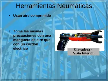 Slide 32: Herramientas Neumáticas