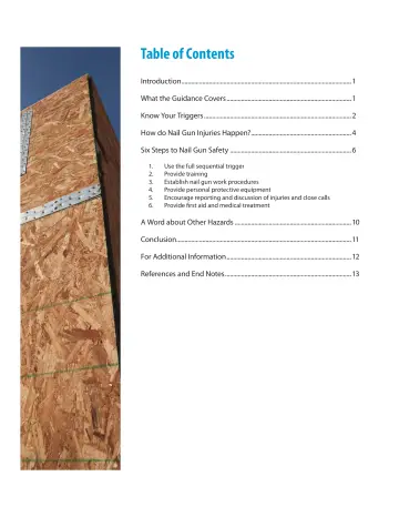 Page 6: Table of Contents