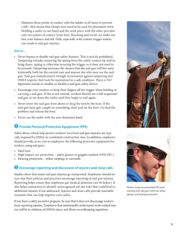 Page 15: – Maintain three points of contact with the ladder at all times to prevent a fall—this…