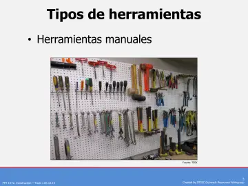 Slide 5: Tipos de herramientas