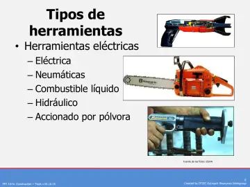 Slide 6: Tipos de herramientas