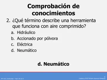 Slide 35: Comprobación de conocimientos
