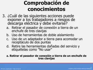 Slide 36: Comprobación de conocimientos