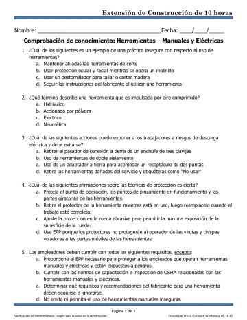 Page 1: Extensión de Construcción de 10 horas