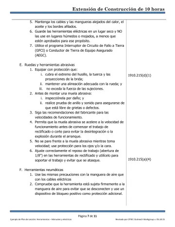 Page 7: 5. Mantenga los cables y las mangueras alejados del calor, el aceite y los bordes…