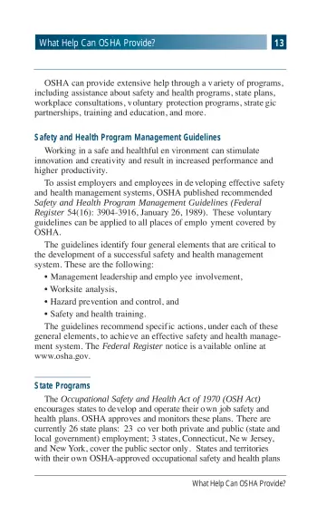 Page 17: What Help Can OSHA Provide?
