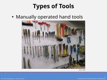 Slide 5: Types of Tools