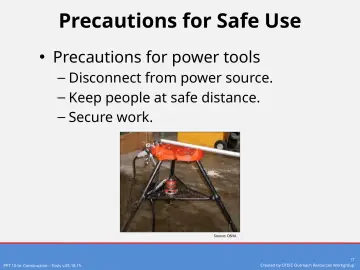 Slide 17: Precautions for Safe Use