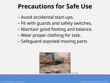 Slide 18: Precautions for Safe Use