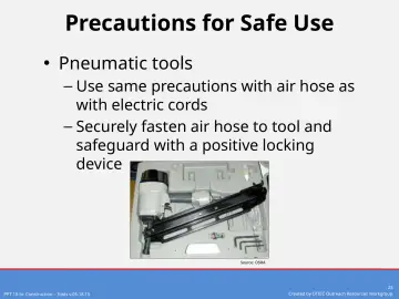 Slide 23: Precautions for Safe Use