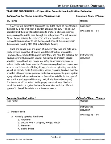Page 2: TEACHING PROCEDURES ---Preparation, Presentation, Application, Evaluation