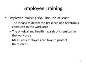 Slide 8: Employee Training