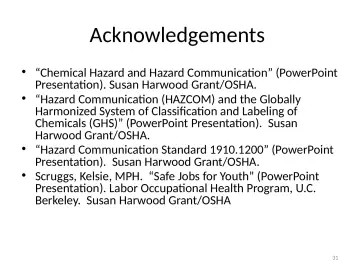 Slide 31: Acknowledgements