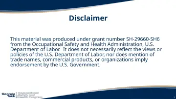 Slide 2: Disclaimer