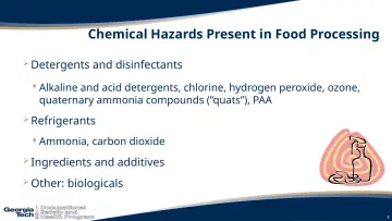 Slide 4: Chemical Hazards Present in Food Processing
