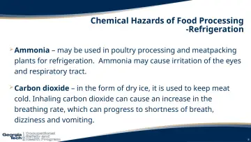 Slide 8: Chemical Hazards of Food Processing