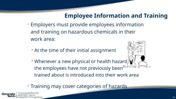 Slide 19: Employee Information and Training
