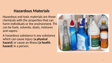 Slide 17: Hazardous Materials