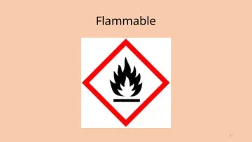 Slide 31: Flammable