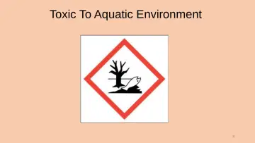 Slide 37: Toxic To Aquatic Environment