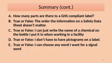 Slide 73: Summary (cont.)