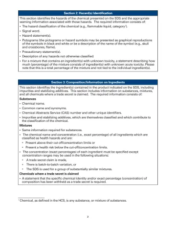 Page 2: Section 2: Hazard(s) Identification