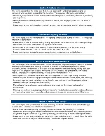 Page 3: Section 4: First-Aid Measures