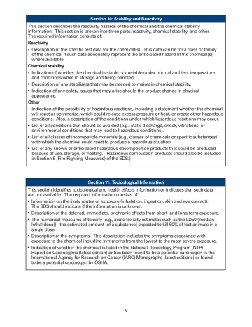 Page 5: Section 10: Stability and Reactivity