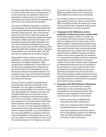 Page 18: the factors that determine whether a chemical is covered. …