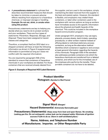 Page 24: A precautionary statement is a phrase that describes recommended measures that should be…