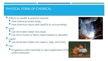 Slide 14: PHYSICAL FORM OF CHEMICAL