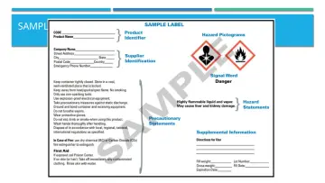 Slide 20: SAMPLE LABEL