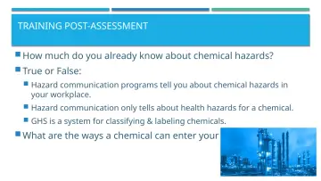 Slide 55: TRAINING POST-ASSESSMENT